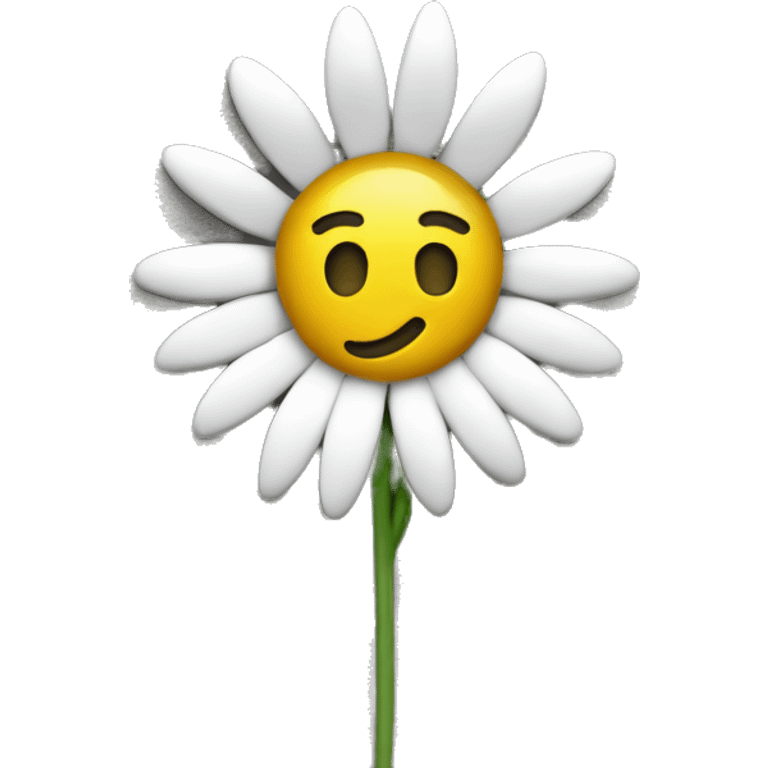 flower in a concrete  emoji