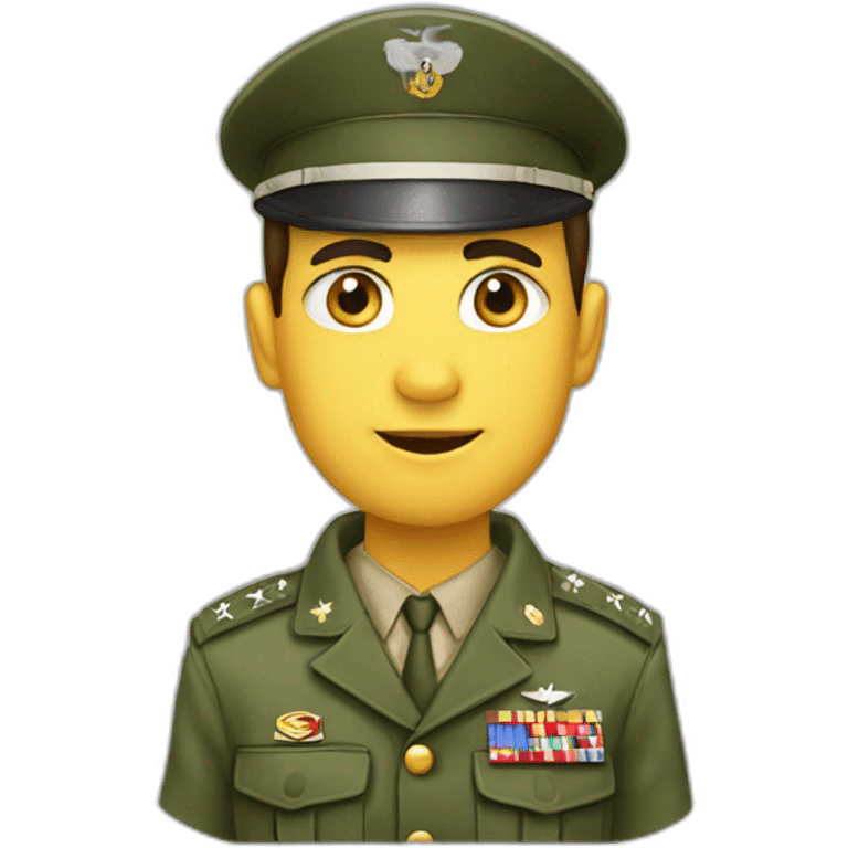 military man with parashute emoji