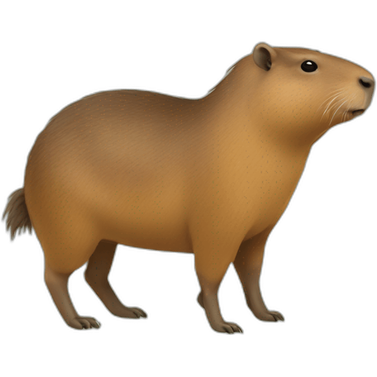 Oiseau sur capybara emoji