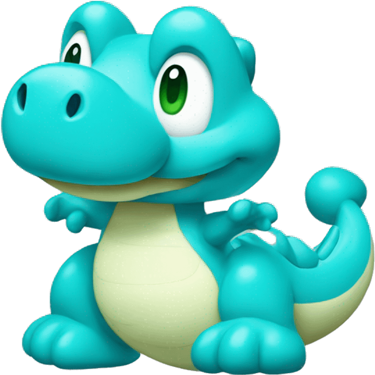 Cyan yoshi emoji