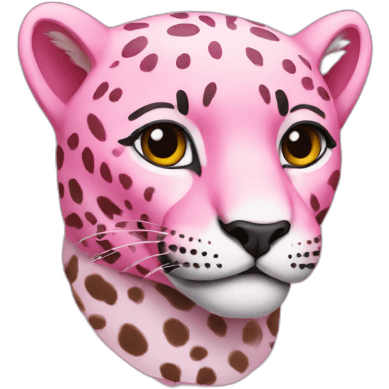 Pink jaguar emoji