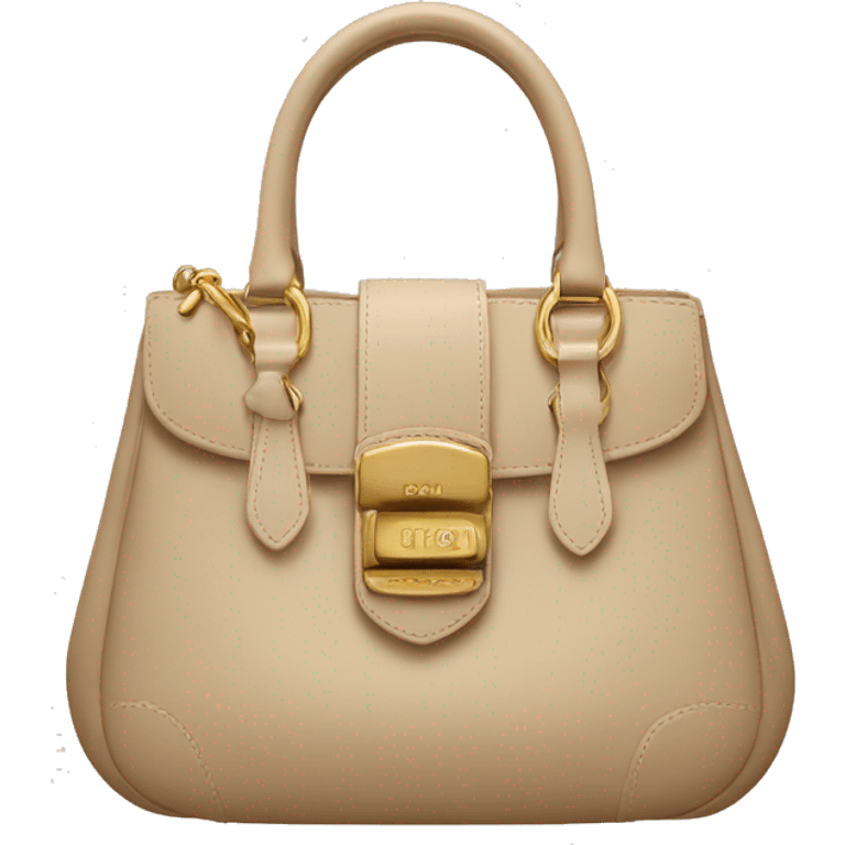 Beige Prada Handbag emoji