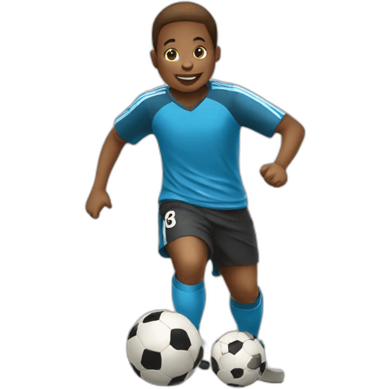 Child play soccer emoji