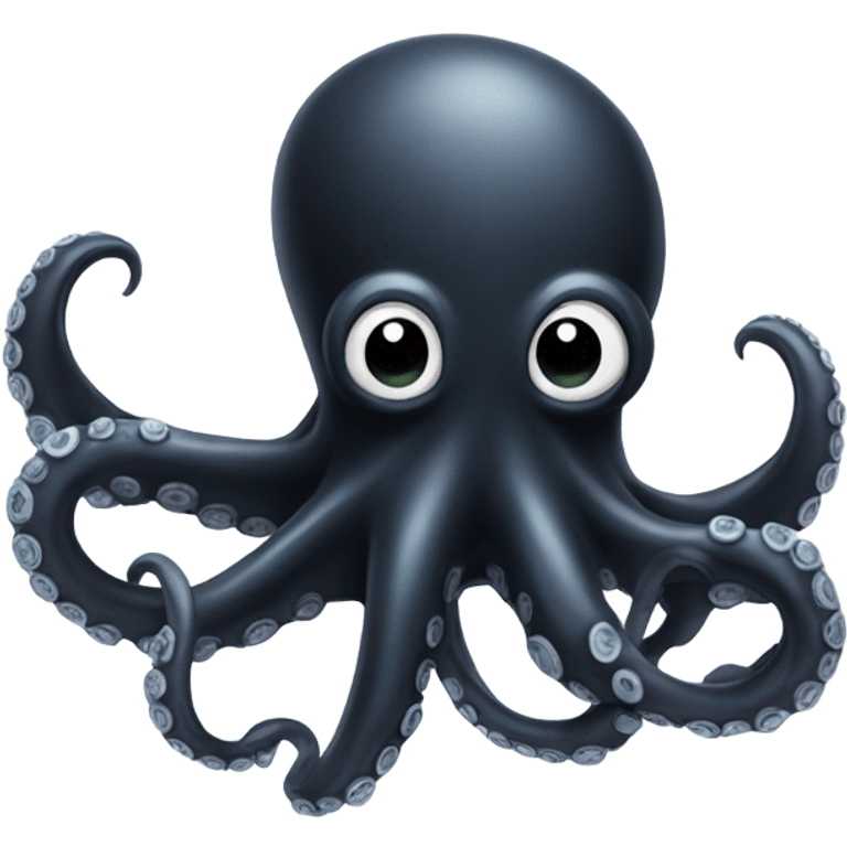 A black octopus  emoji