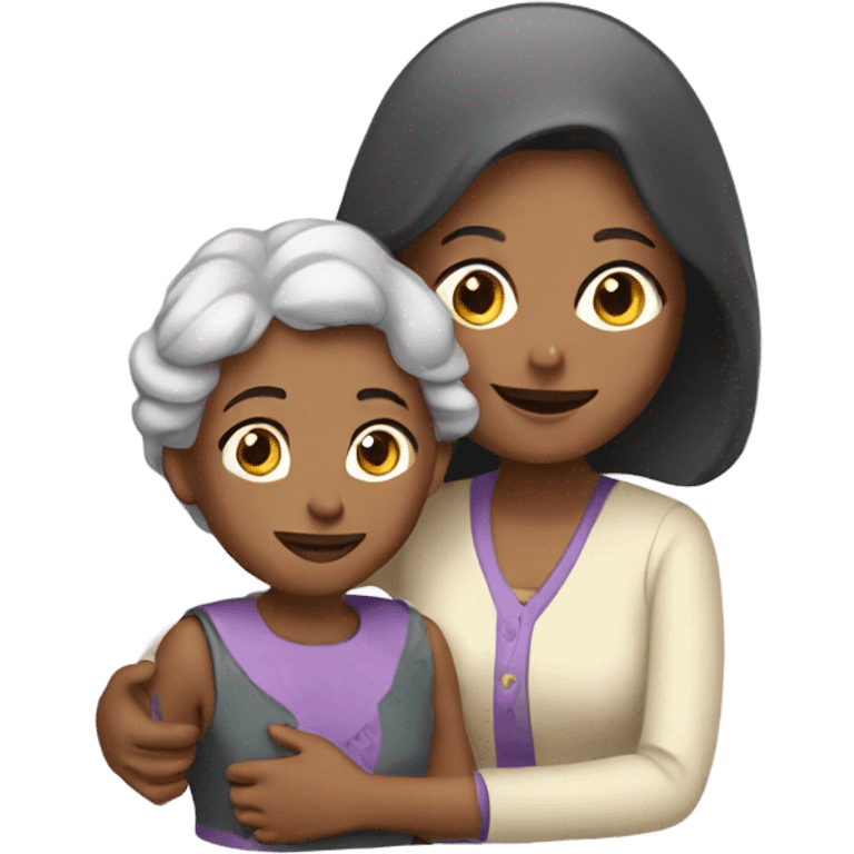 Grandmother with a girl emoji