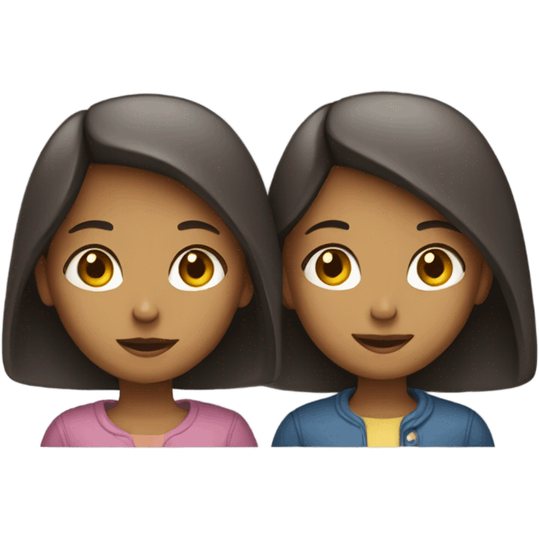 Two girls  emoji