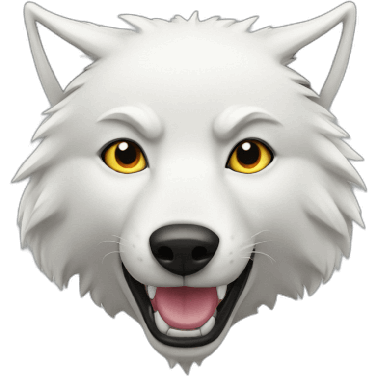 white wolf emoji