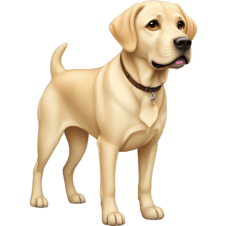 Beige Labrador Full Body emoji