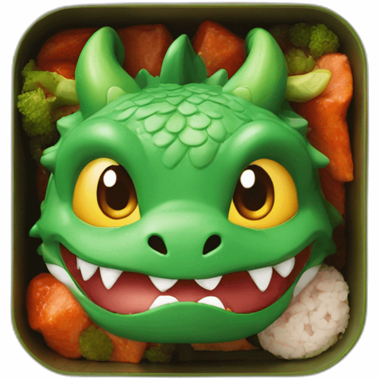 dragon bento box emoji