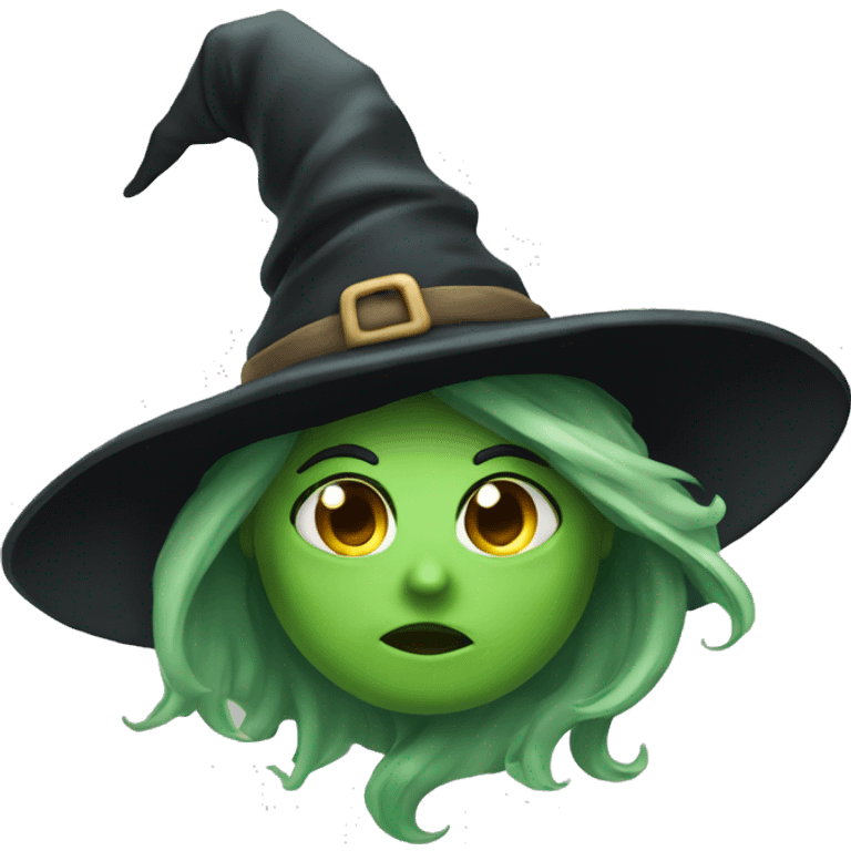 Greenfaced Witch emojii emoji