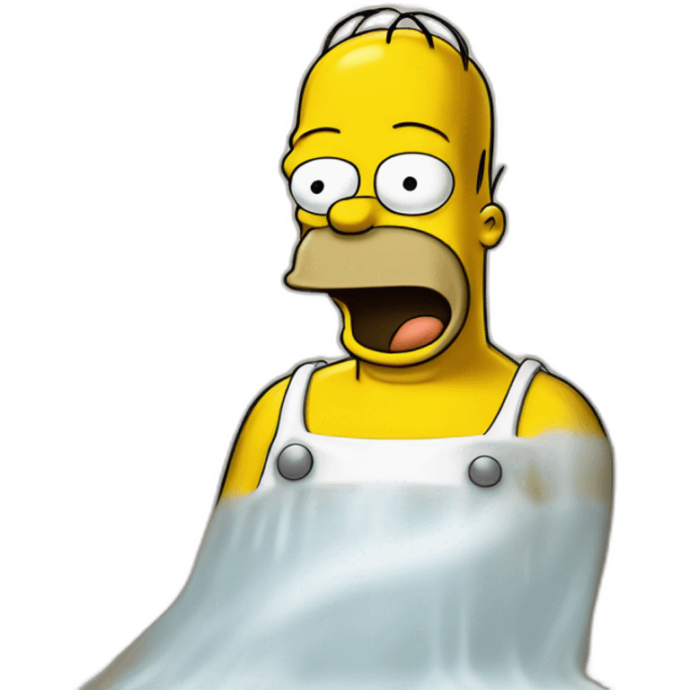 Homer simpson pren une douche emoji