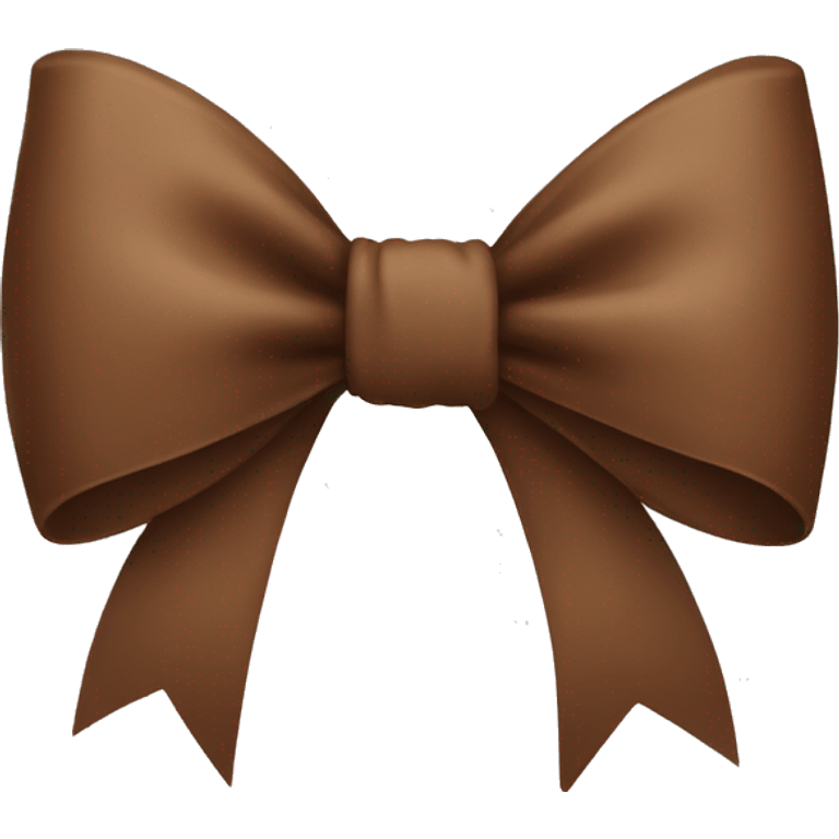 Brown bow emoji