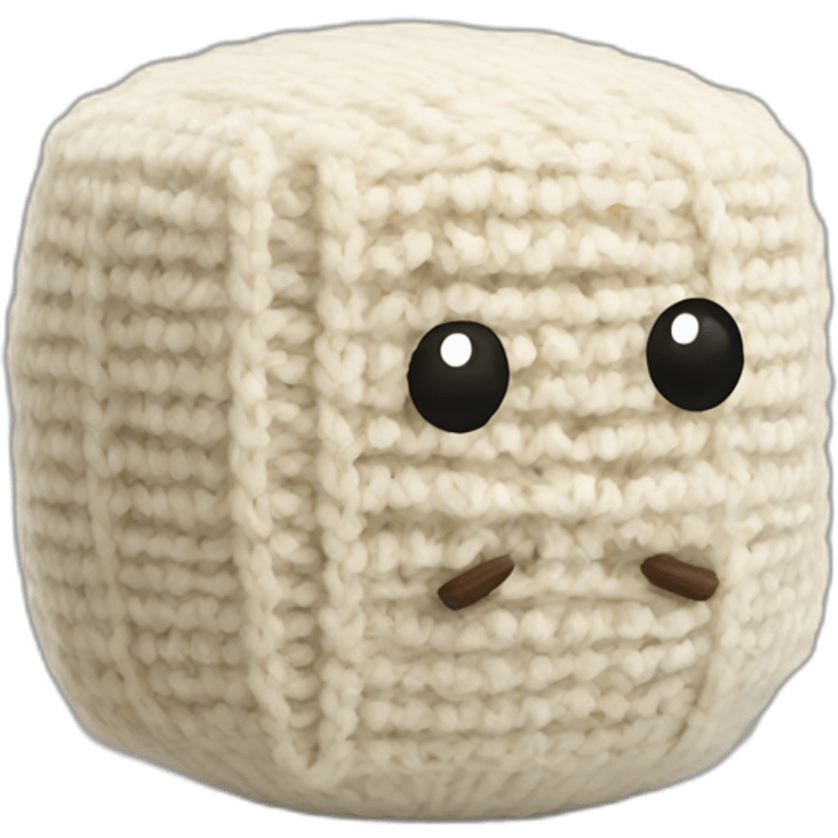 ball of knitted tofu emoji