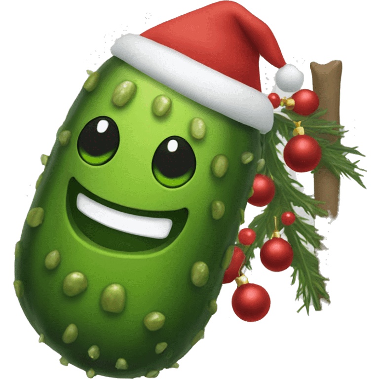 Pickle friends Christmas emoji