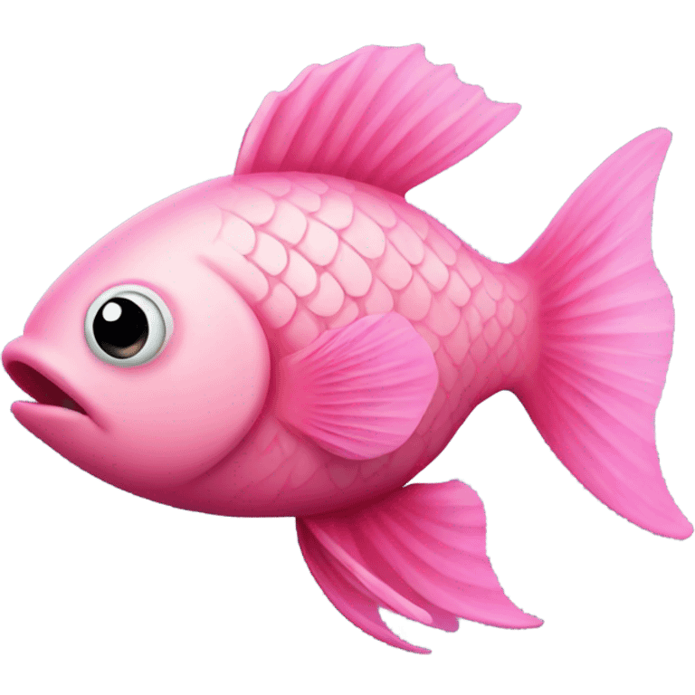 Pink fish emoji