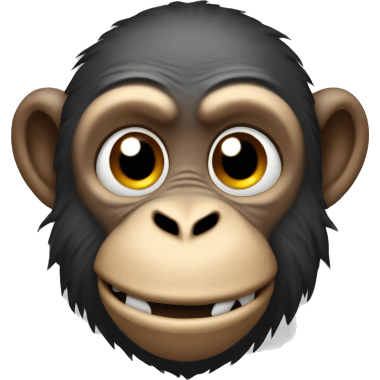 Monkey that has a ultimate jaw ligne he has so much rizz emoji