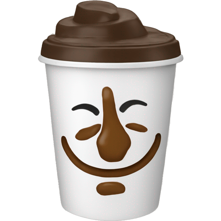 Icd coffee with a bow on the lid  emoji