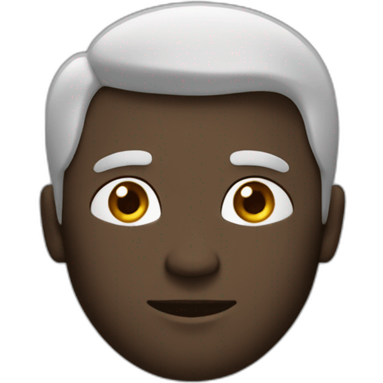 Homme de petite taille avec des cheveux noir va emoji