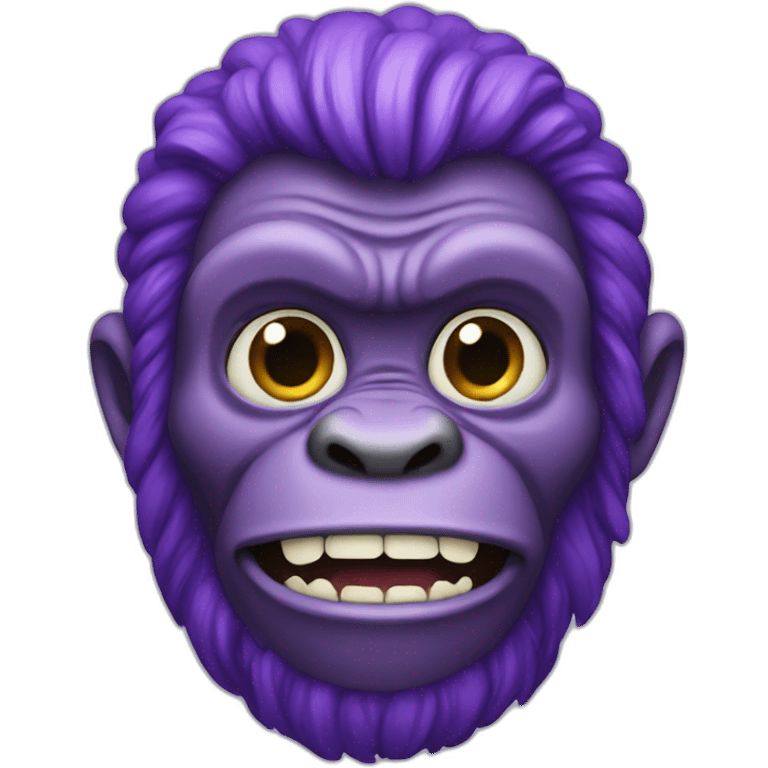 purple ape emoji