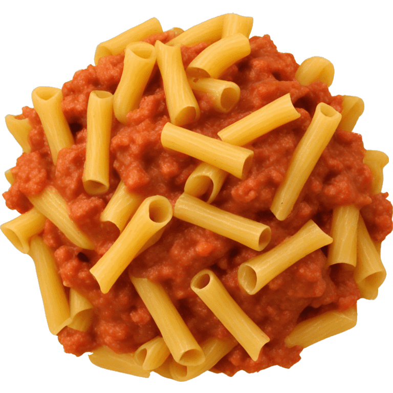 minced meat pasta with tomato paste emoji