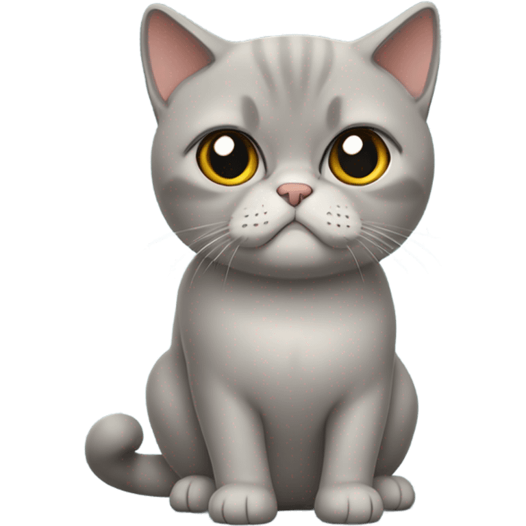 unimpressed british shorthaircat emoji