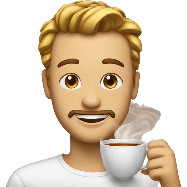 Emoji with tea emoji