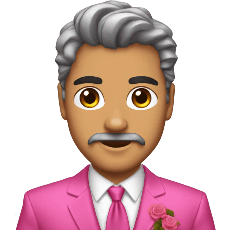 pantera rosa con traje rosa emoji