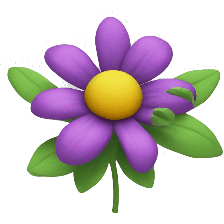 3D flower  emoji