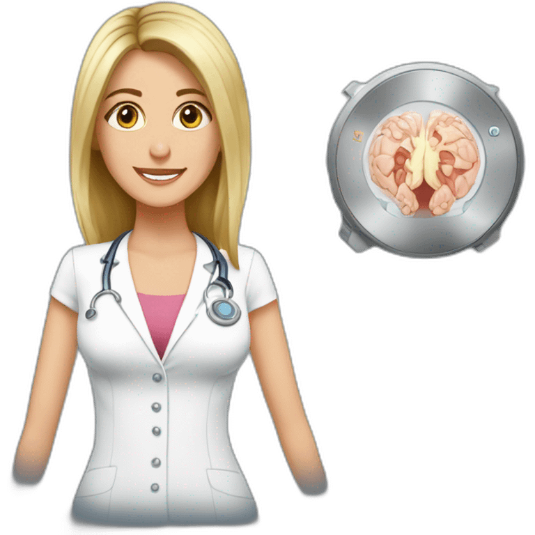 Posh-Radiologist-performing-breast-mri-to-leni-klum emoji