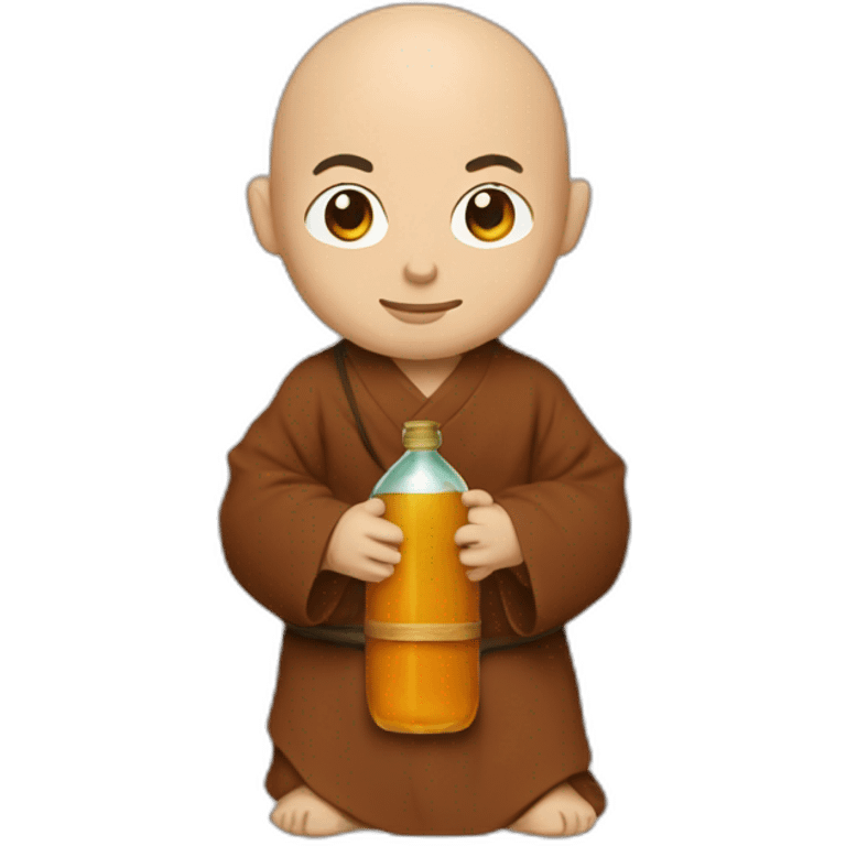 Monk with a bottle emoji