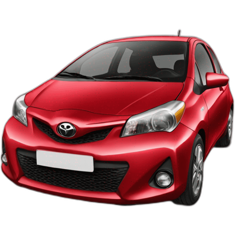 Toyota yaris rojo emoji