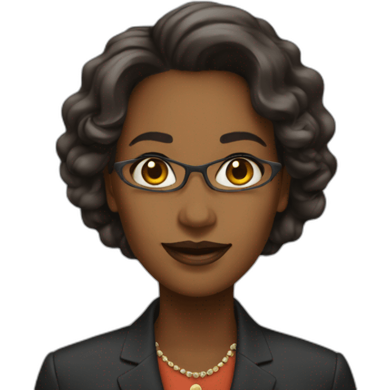 a femalem ceo of color emoji