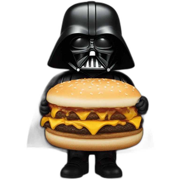 Dark vador eating McDonald’s  emoji