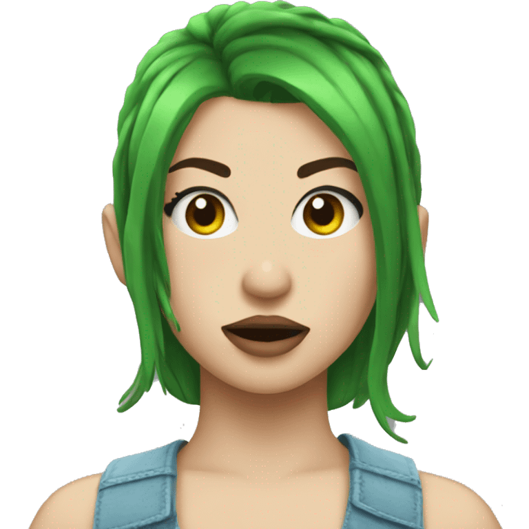 Green brat Charlie xcx emoji