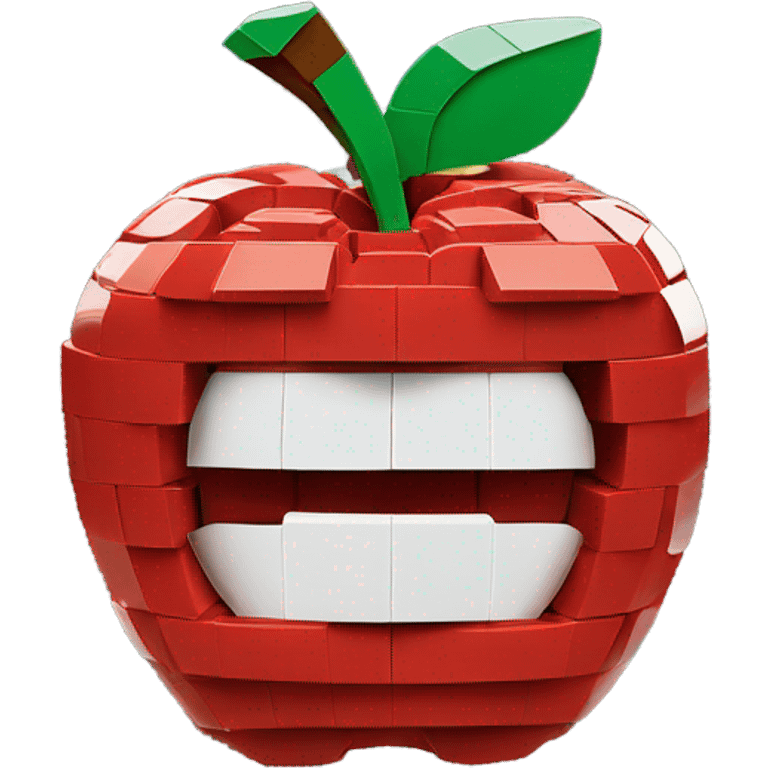 Apple logo made of Lego  emoji