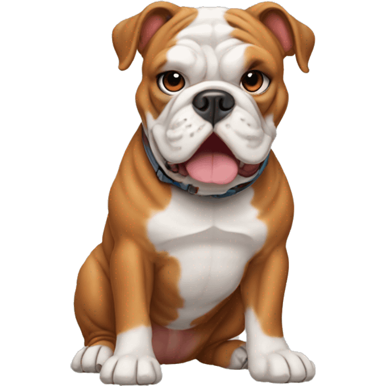 red english bulldog  emoji