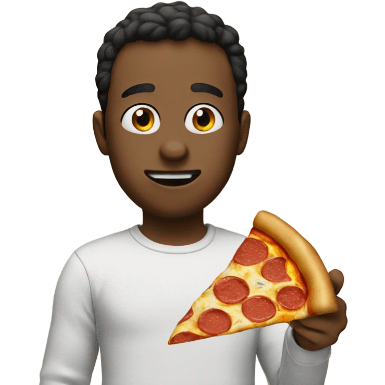 Dan eating pizza  emoji