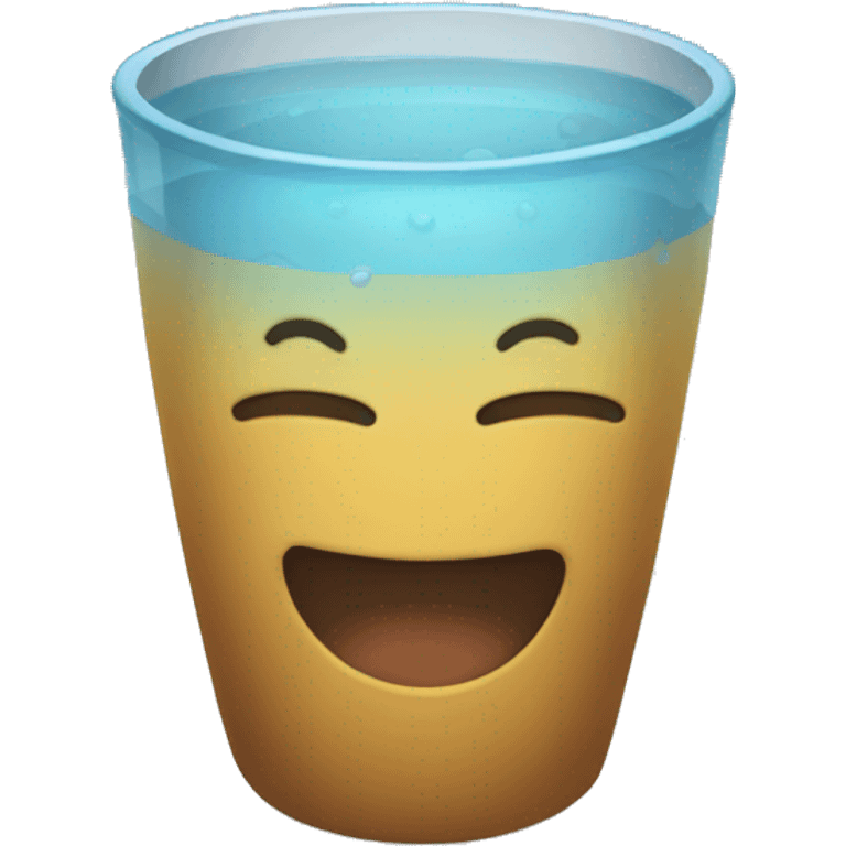 Vaso de agua emoji