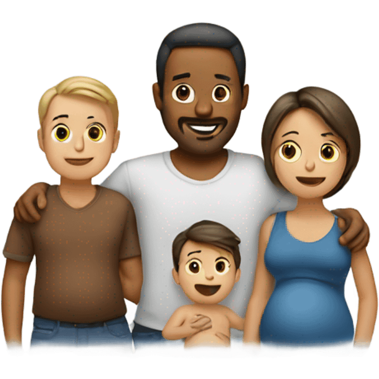 Man Pregnant with two children at one time emoji