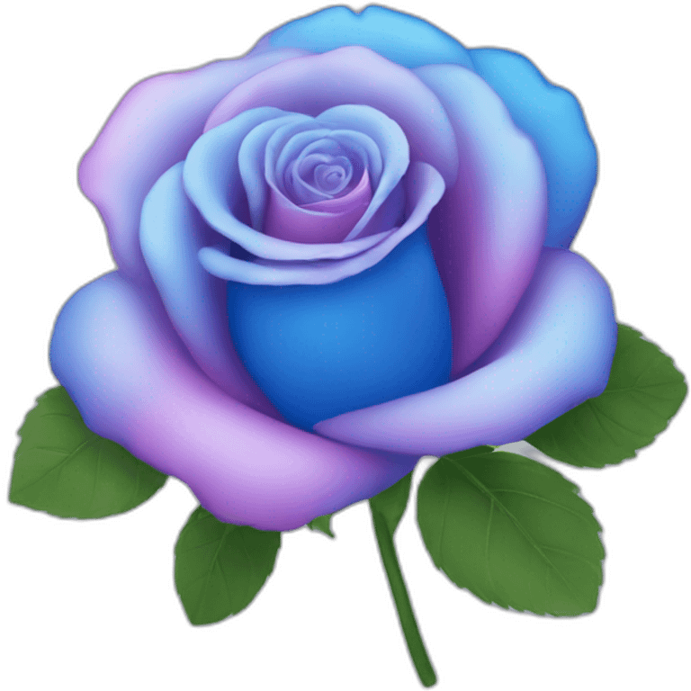 Cœur rose et bleu emoji