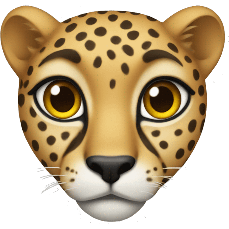 Cheetah heart emoji