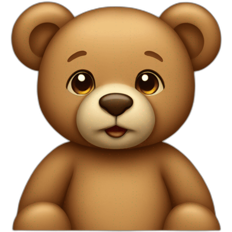 Light brown teddy bear emoji