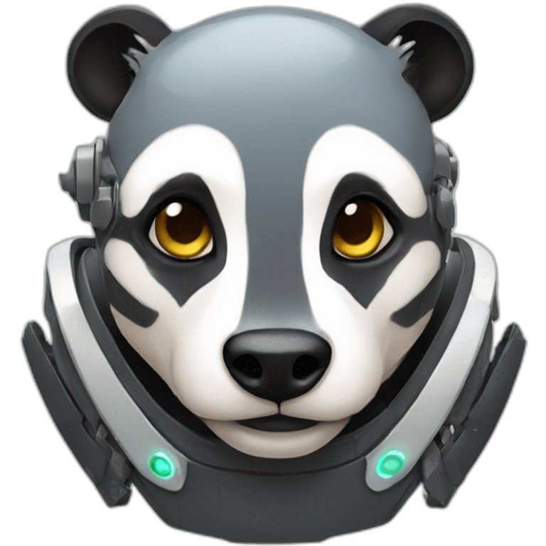 cyborg badger emoji