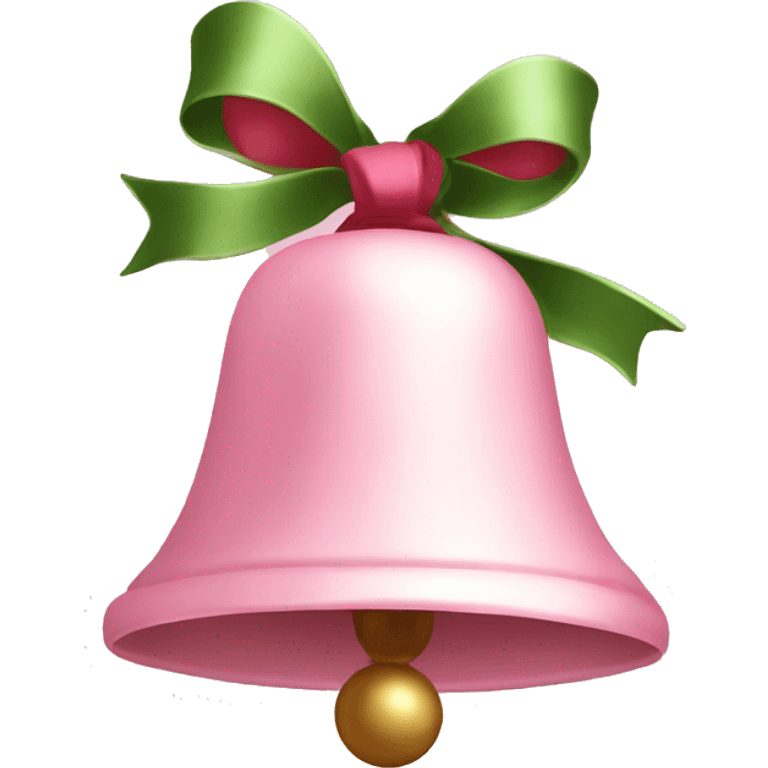 Light pink Christmas bell emoji