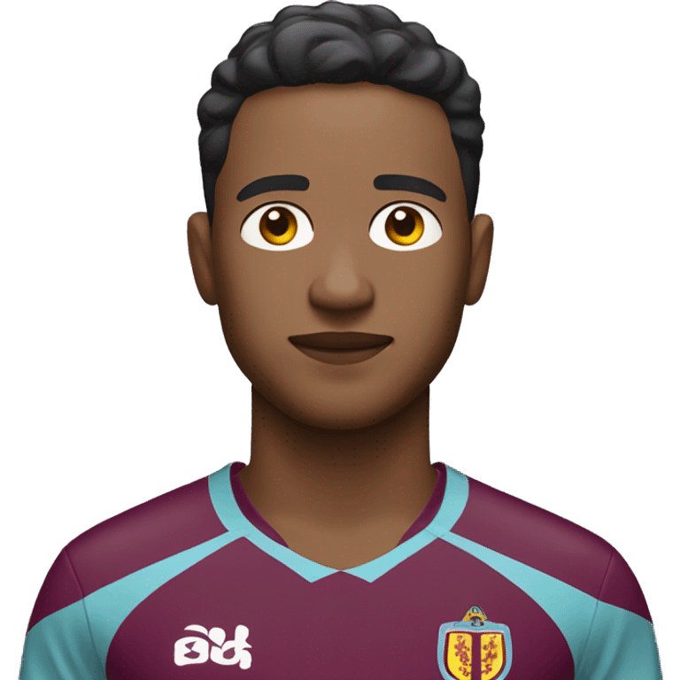 Person wearing aston villa football kit with light skin  emoji