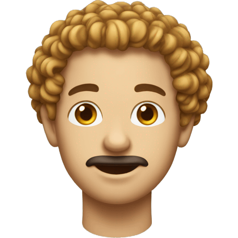 Cuoca con capelli ricci  emoji