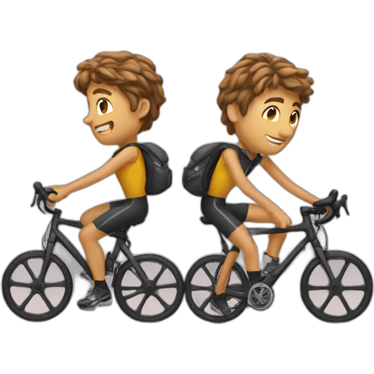 two cyclists emoji