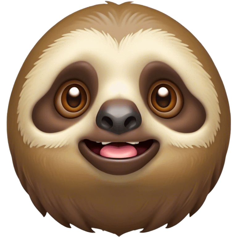 Cinematic Comical Sloth Portrait Emoji, Head tilted dramatically with an exaggeratedly shocked expression, featuring a slow, adorably sluggish form with wide, comically expressive eyes full of humorous disbelief, Simplified yet hilariously expressive features, highly detailed, glowing with a slightly sassy, lazy glow, high shine, dramatic yet playful, stylized with an air of quirky, unhurried attitude, soft glowing outline, capturing the essence of a meme-worthy sloth that looks ready to side-eye its way into viral fame! emoji