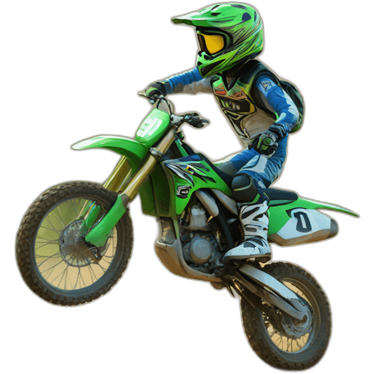 Turtle on motocross emoji