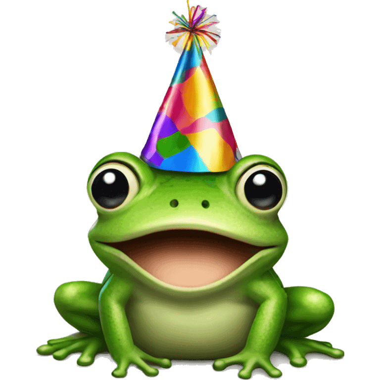 frog with party hat emoji